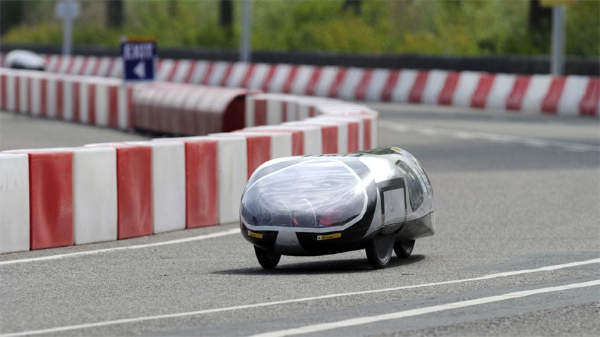 Prototype futuriste Eco-shell marathon 2015