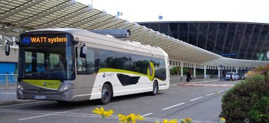 Bus « Watt » testé à l'aéroport de Nice