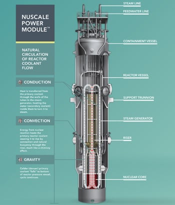 Design du réacteur modulaire de 50 MW de NuScale Power)