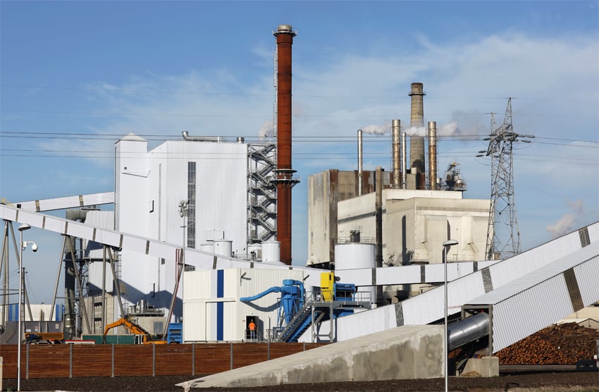 L’usine de Smurfit Kappa où est installée la centrale de cogénération produit près de 475 000 tonnes de papier par an. (©Phototheque VEOLIA - Rodolphe Escher)