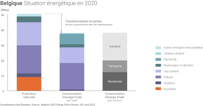 Situation énergétique de la Belgique en 2020