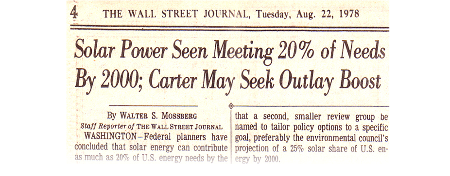 Extrait Wall Street Journal 22 aout 1978