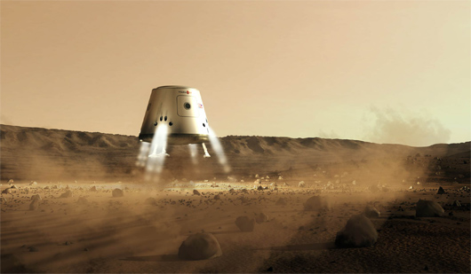 Mars One évalue à près de 6 milliards de dollars le coût d'installation des 4 premiers pionniers sur Mars (©Mars One)﻿.
