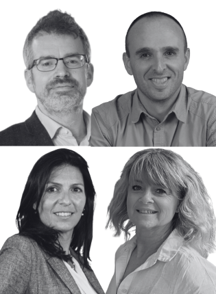 Thibaud Voïta, Nicolas Desquinabo, Carine Sebi et Laurence Hartmann