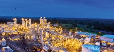 Site gazier de Grissik en Indonésie