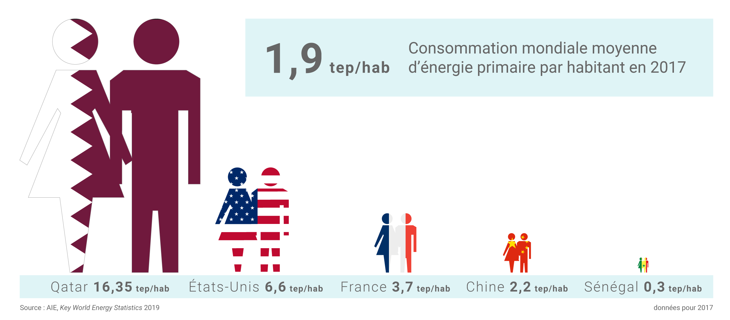 Les chiffres clés de l'édition 2019 des « Key World Energy Statistics