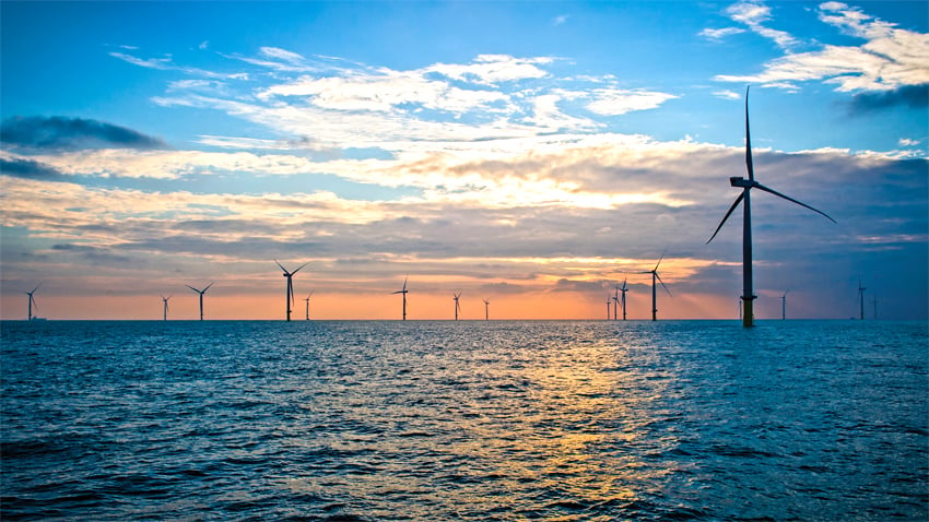 Le Royaume-Uni dispose à l’heure actuelle d’un parc éolien offshore de 3,3 GW de puissance totale installée. A l’horizon 2020, le pays souhaite porter cette capacité à 14 GW. (photo : ©London Array)