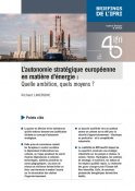 L’autonomie stratégique européenne en matière d’énergie