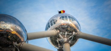 Vue de l'Atomium à Bruxelles