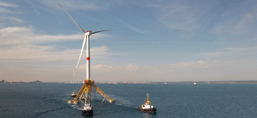 Première éolienne offshore flottante du parc « Provence Grand Large »