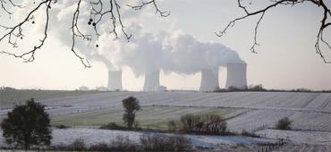 Centrale nucléaire en hiver