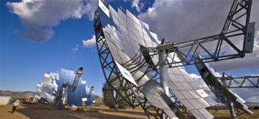 Paraboles solaires installées à Albuquerque, Australie