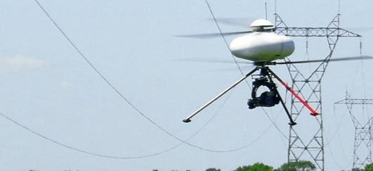 Des mini-drones sur les lignes électriques